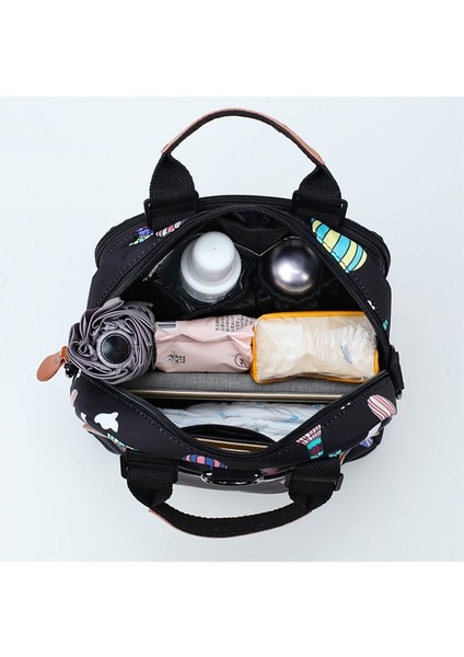 Anne Çantası Çok Fonksiyonlu N Büyük Kapasiteli Messenger Sırt Çantası Dışarı Çıkan Çanta Hafif Anne ve Bebek Çantası (Yurt Dışından) modelleri