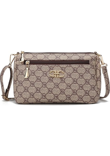 Kadın Çantası Messenger Kadın Omuz Çantası Mini Orta Yaşlı Retro Bayan Çantası Kadın Messenger Çanta (Yurt Dışından)