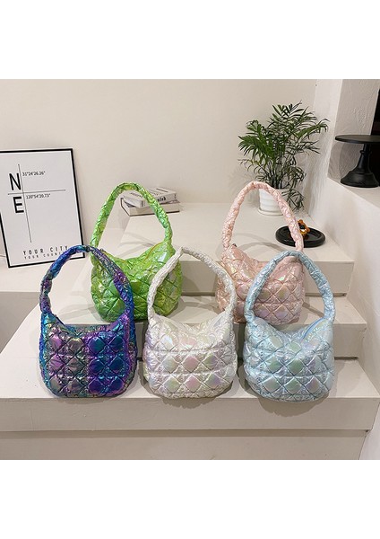 Dokuma Dokulu Pileli Omuz Çantası Basit Büyük Kapasiteli Ekose Tote Çanta (Yurt Dışından) fiyatları