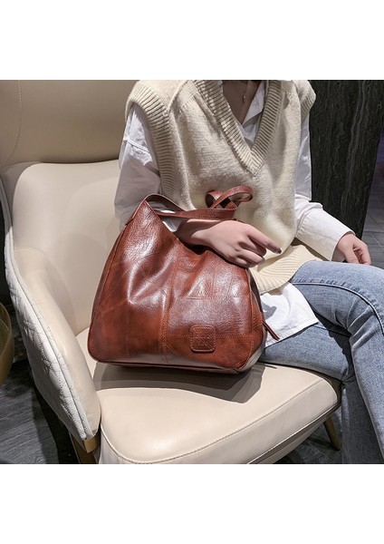 Çanta Kadın Yumuşak Deri Omuz Çantası Büyük Kapasiteli Çok Yönlü Moda Messenger Çanta Bayan Çanta (Yurt Dışından) fiyatları