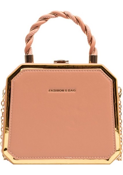 Çanta Kadın Gündelik Basit Çanta Kutusu Çanta Zinciri Messenger Koltuk Altı Çantası (Yurt Dışından)