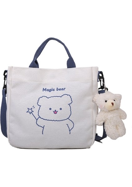 Kanvas Küçük Çanta Kadın Omuz Kanvas Çanta Çapraz Küçük Kare Çanta (Yurt Dışından)