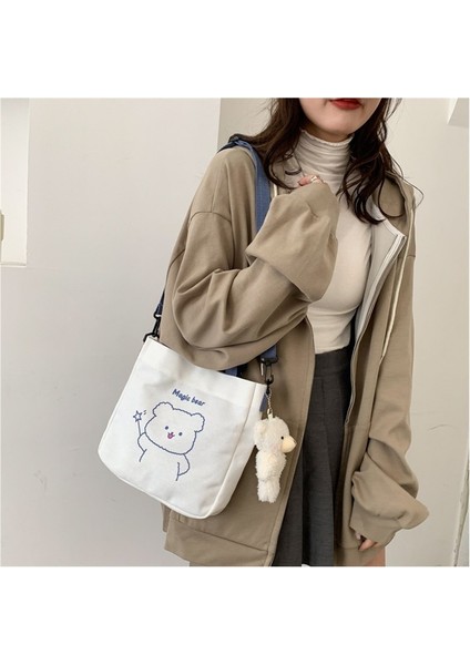 Kanvas Küçük Çanta Kadın Omuz Kanvas Çanta Çapraz Küçük Kare Çanta (Yurt Dışından) fiyatları