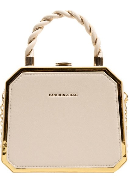 Çanta Kadın Gündelik Basit Çanta Kutusu Çanta Zinciri Messenger Koltuk Altı Çantası (Yurt Dışından)