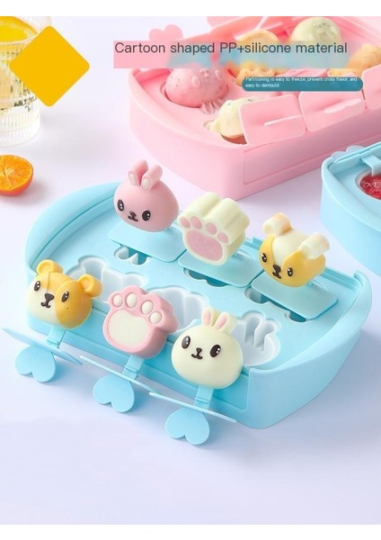 Yaratıcı Dondurma Popsicle Kalıp Gıda Sınıfı Silikon Kutu Ev Dondurma Çocuk Ev Yapımı Mini Popsicles (Yurt Dışından)