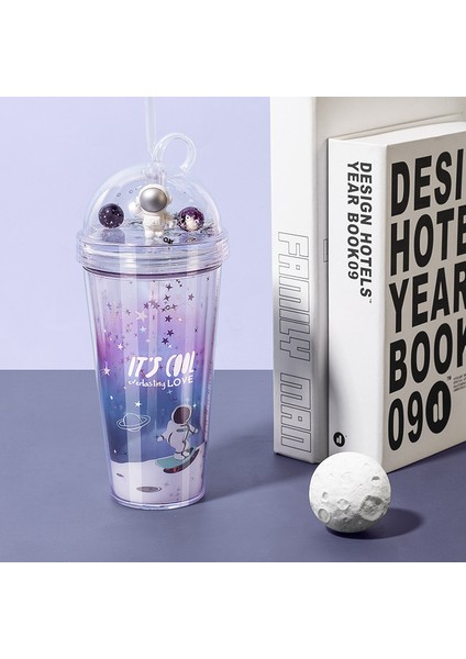 Uzay Fincanı Pipetli Bardak Yaratıcı Plastik Bardak Hediye Su Bardağı Yaz Fincanı Ins Tarzı (Yurt Dışından) fiyatları