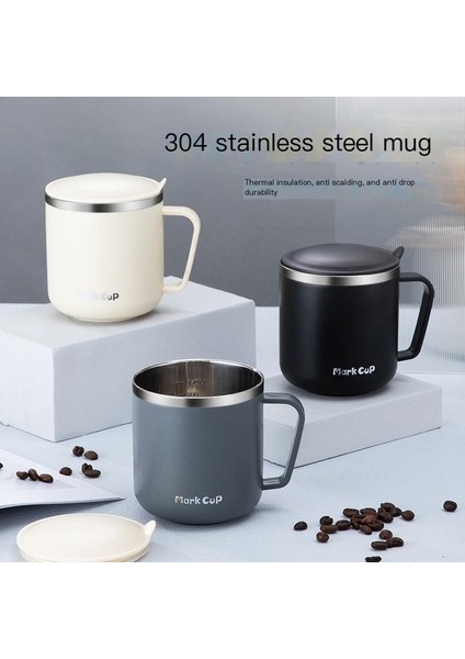 304 Paslanmaz Çelik Su Bardağı Kapaklı Çift Katmanlı Isı Yalıtımı Mühürlü Sızdırmaz Ofis Çay Bardağı (Yurt Dışından) fiyatları