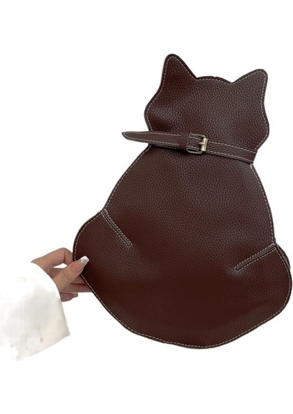 Sevimli Kedi Çantası Kadın Askılı Çanta Moda Göğüs Çantası Kişilik Omuzdan Askili Çanta Kız Okul Çantası (Yurt Dışından)