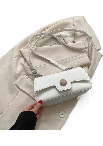 Baget Çanta Omuzdan Askili Çanta Askılı Çanta Koltuk Altı Çantası Küçük Kare Çanta (Yurt Dışından)