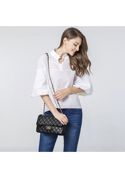 Kadın Çantası Eşkenar Dörtgen Zincir Çanta Klasik Moda Sıcak Anne Çantası Giymesi Kolay Tek Omuz Messenger Çanta (Yurt Dışından) fiyatları