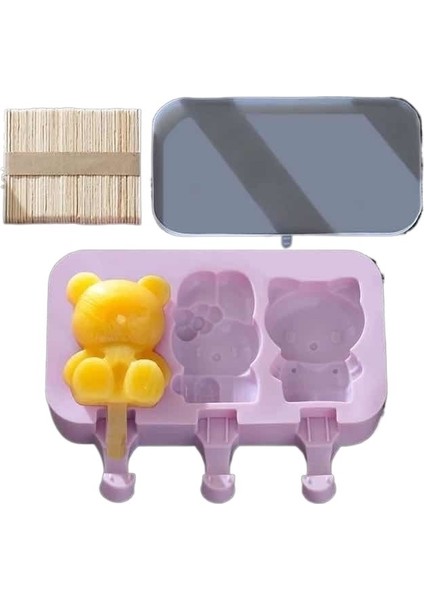 Dondurma Kalıbı Ev Ev Yapımı Popsicle Popsicle Dondurma Dondurma Silikon Aşındırıcı Dondurulmuş Buz Küpü Dondurma Kalıbı (Yurt Dışından)