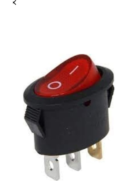 Oval Işıklı Anahtar 3 Adet