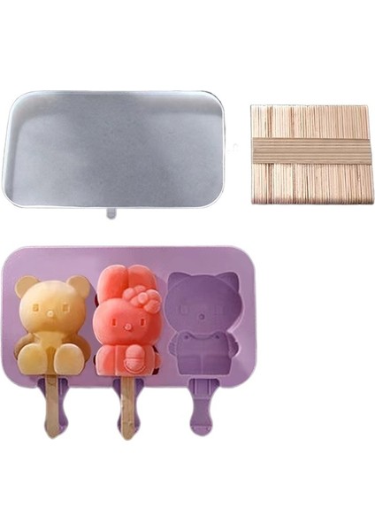 Silikon Dondurma Kalıp Dondurma Kalıp Gıda Sınıfı Buz Kapaklı Kutu Dondurma Dondurma Popsicle Kalıp (Yurt Dışından)