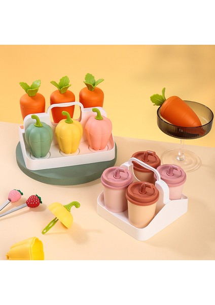 Buz Tepsi Kutusu Buzdolabı Ev Buz Küpü Popsicle Dondurma Kalıbı (Yurt Dışından)