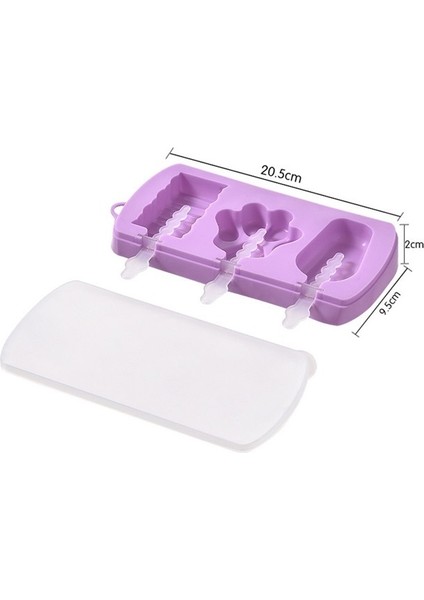 Dondurma Kalıbı Ev Yapımı Popsicle Popsicle Dondurma Dondurulmuş Buz Küpü Çocuk Silikon Gıda Sınıfı Aşındırıcılar Ev Yapımı Dondurma (Yurt Dışından)