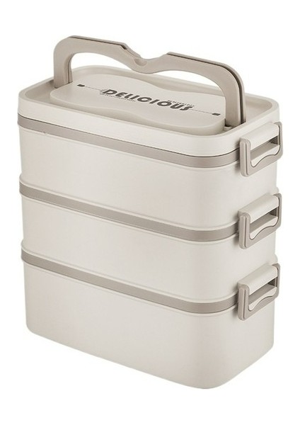 304 Paslanmaz Çelik Yemek Kabı Çok Katmanlı Kare Yemek Kabı Taşınabilir Yemek Kabı Mikrodalga Isıtma Yemek Kabı (Yurt Dışından)