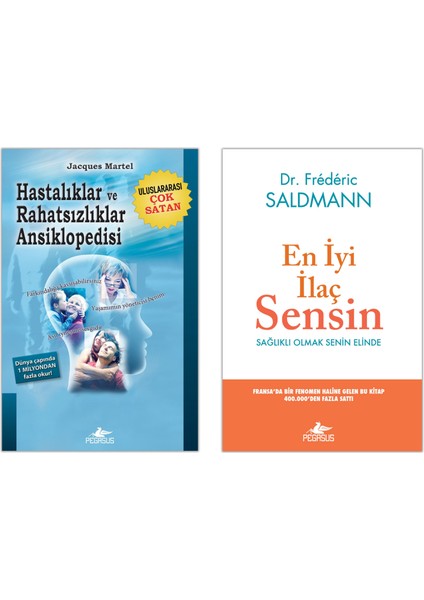 Hastalıklar Ve Rahatsızlıklar Ansiklopedisi + En İyi İlaç Sensin - Takım Set 2 Kitap