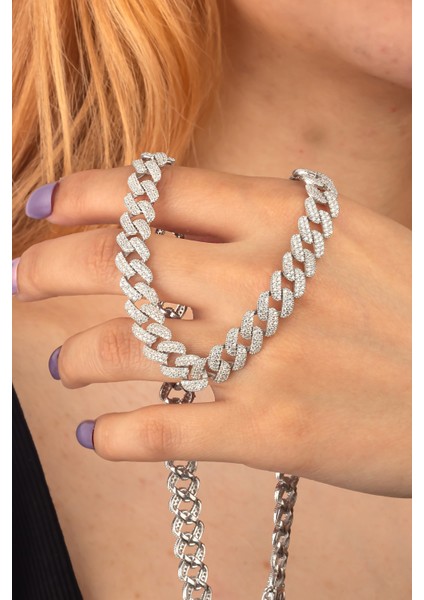 925 Ayar Gümüş Taşlı Gurmet Kolye