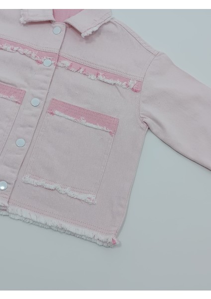 Kot Ceket Kız Çocuk Açık Pembe modelleri