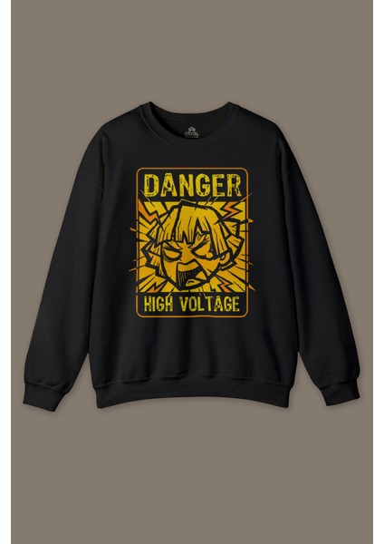 Demon Slayer Tişört Zenitsu Anime Tanjiro Nezuko Kısa Kollubaskılı Sweatshirt