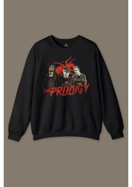 The Prodigy Flint Müzik Karınca Music Electronic Dance Logo Baskılı Sweatshirt