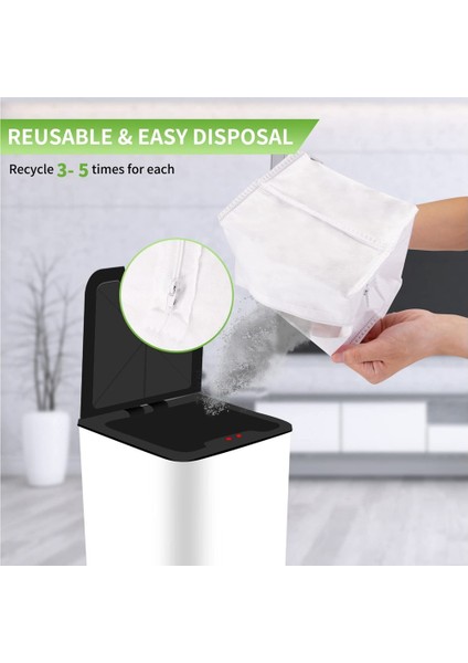Uyumlu Roomba E5 Süpürge Toz Torbası - 4 Adet