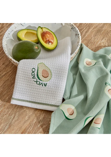 Karaca Home Avocado  Pamuk 2 Parça Mutfak Havlusu Green