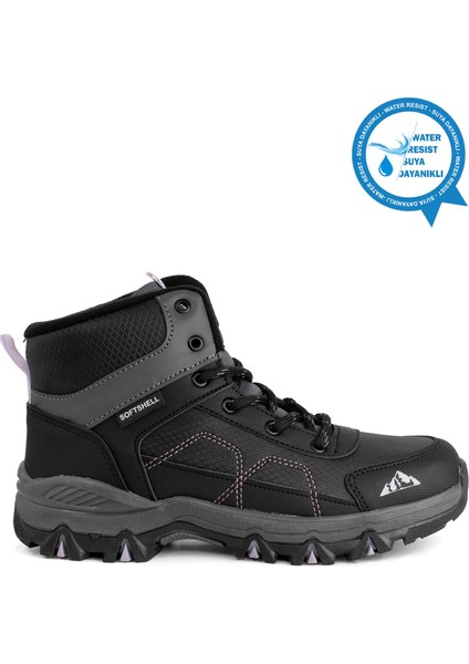 Alfa Kız Çocuk Outdoor Bot Siyah - Pudra
