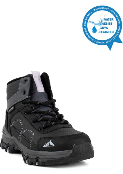 Alfa Kız Çocuk Outdoor Bot Siyah - Pudra