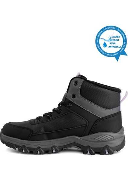 Alfa Kız Çocuk Outdoor Bot Siyah - Pudra