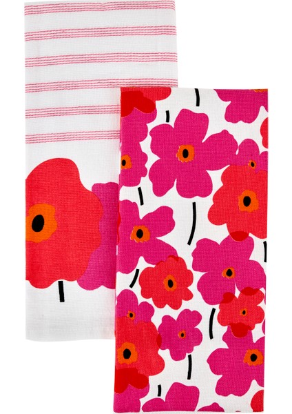 Roxie Pamuk 2 Parça Mutfak Havlusu Pink modelleri