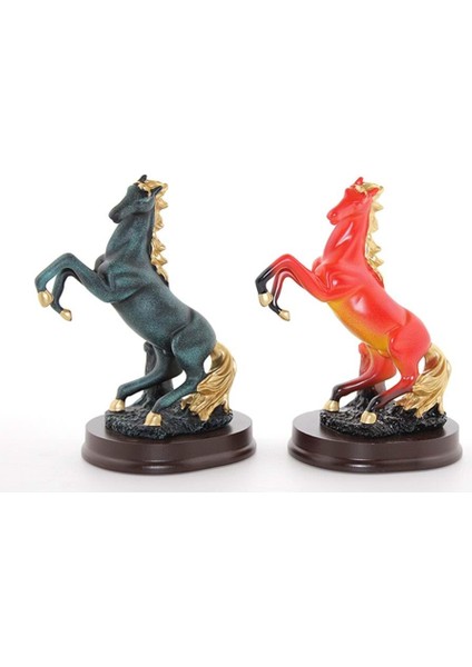 Ece Store Polyester Şahlanmış At Figürü Biblo