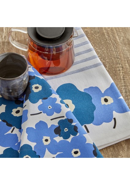 Roxie Pamuk 2 Parça Mutfak Havlusu Blue