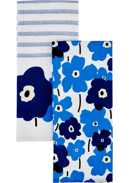 Roxie Pamuk 2 Parça Mutfak Havlusu Blue modelleri