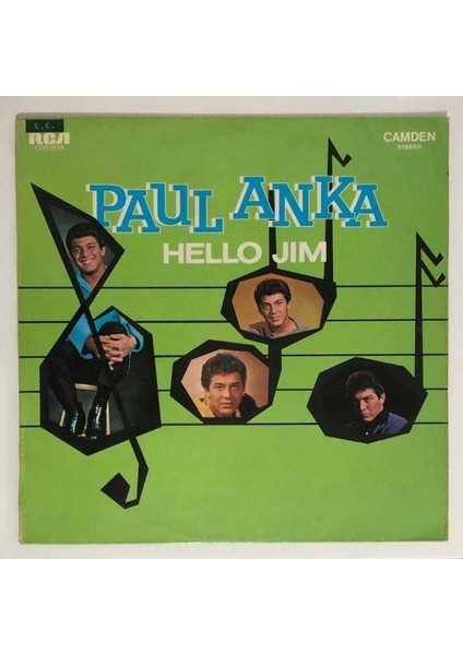 Paul Anka Hello Jim Lp Plak (Orjinal Alman Baskı)