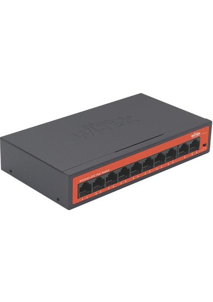 Wı-Tek 8port 65W Full Poe WI-PS210H 10/100 Yönetilemez Switch Watchdog Özellikli