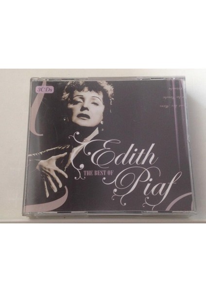 Edith Piaf The Best Of Edith Piaf 3 CD (Set Orjinal Dönem Baskı)