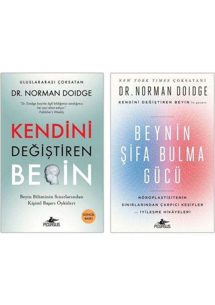Kendini Değiştiren Beyin + Beynin Şifa Bulma Gücü (2 Kitap Set) & Dr. Norman Doidge