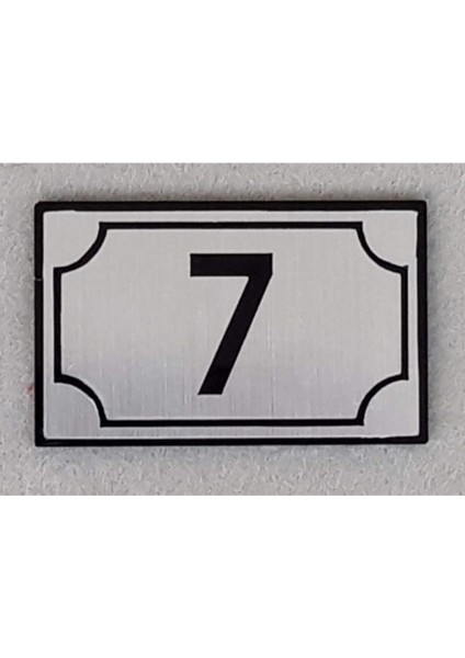 Dekoratif Apartman Kapı Numarası Pleksi-01