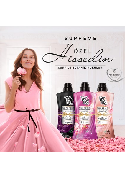 Max Konsantre Çamaşır Yumuşatıcısı 1200ml (50 Yıkama) Supreme Romance