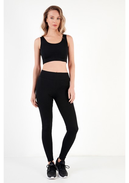 Esnek Slim Fit Toparlayıcı Yüksek Bel Tayt Bayan TAYT 5865552 modelleri