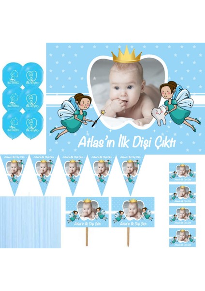 Diş Buğdayı Erkek Bebek Süsleme ve Magnet Seti HDTS196