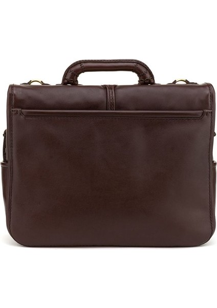 Ömer Kahve Deri Unisex Laptop & Evrak Çantası 09 106 Ömer