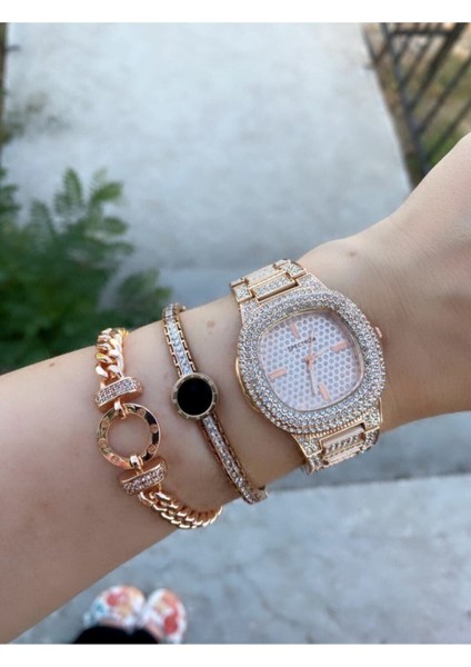 HBCV0000767QRS Kadın Kol Saati – Quartz Mekanizma, Metal Kasa ve Kordon, 1 ATM Su Geçirmez, Rose Gold Zarif Tasarım modelleri