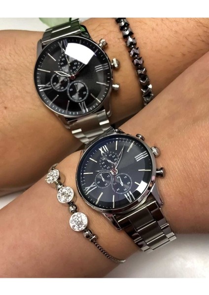 Özel Seri Çift Kol Saatleri Sevgili Saati Limited Edition