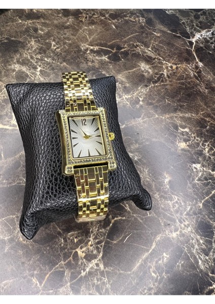 Zirkon Taşlı Gold Renk Analog Kol Saati( Bileklik Fiyata Dahil Değildir ) fiyatları