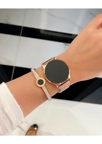 Unisex Çelik Dokunmatik LED Rolex Model Kol Saati
