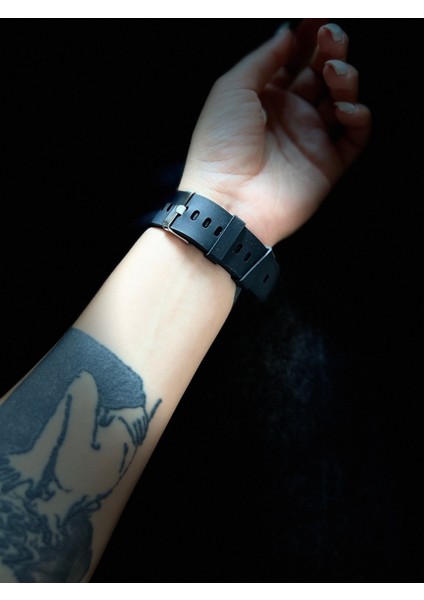 Unisex Siyah Kordon Gümüş Kasa Silikon Kordon Dijital Kol Saati fırsatları