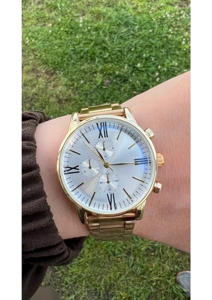 Kadın Gold Analog Kol Saati ( Bileklik Fiyata Dahil Değildir..) fiyatları