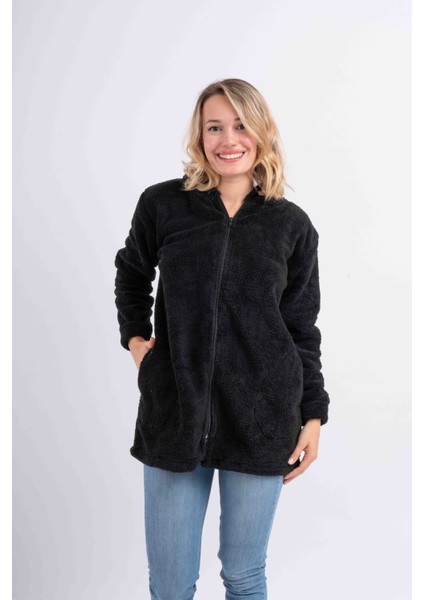 Uzun Tunik Welsoft Peluş Ceket